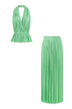 Mint Silk Tulle Top & Skirt