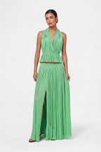 Mint Silk Tulle Top & Skirt