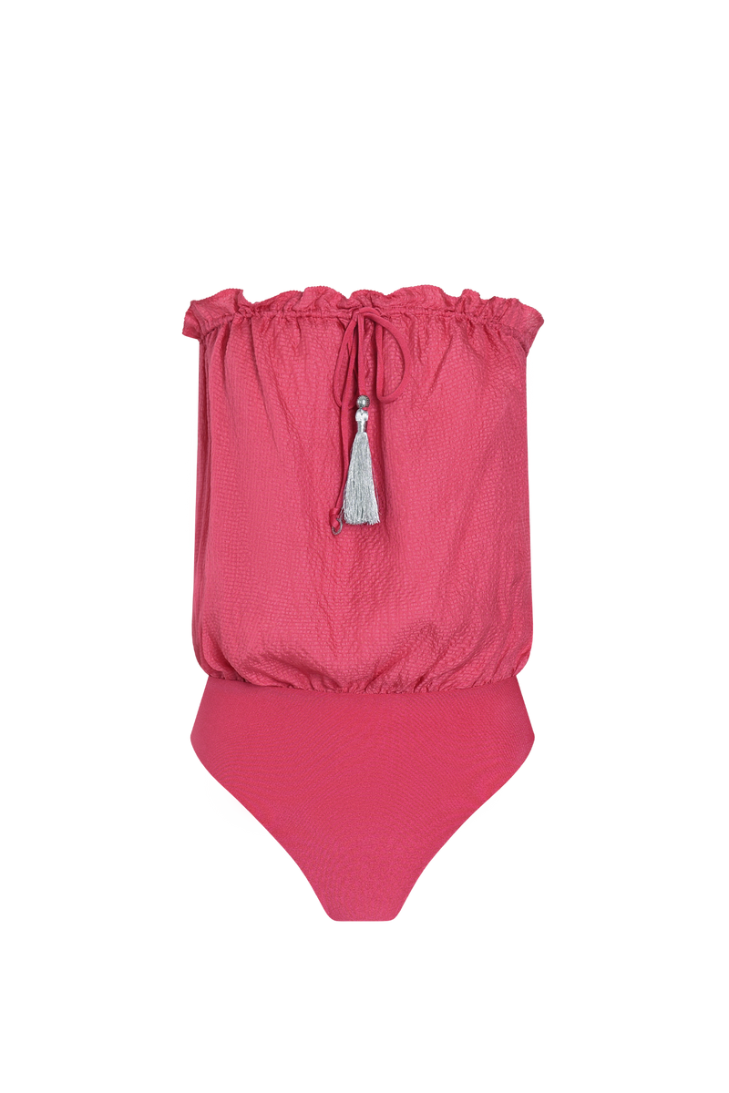 Bandeau Silk Swimsuit
