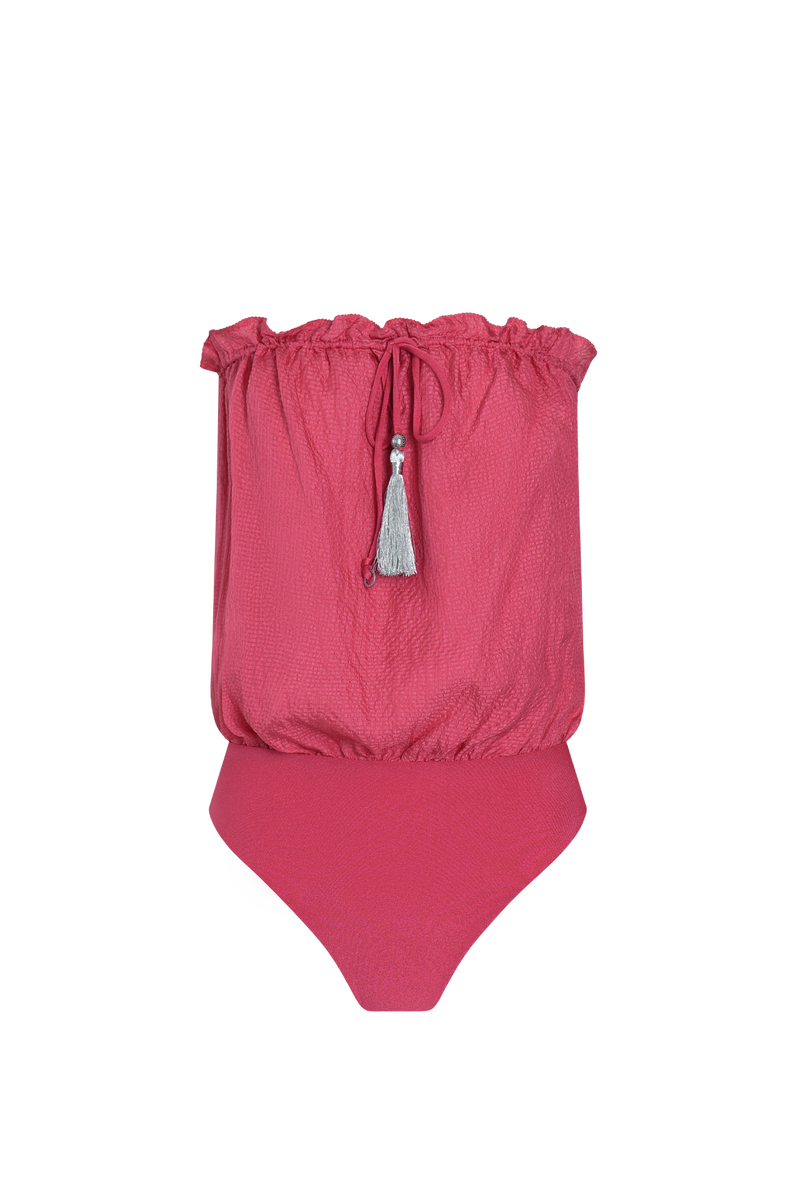 Bandeau Silk Swimsuit