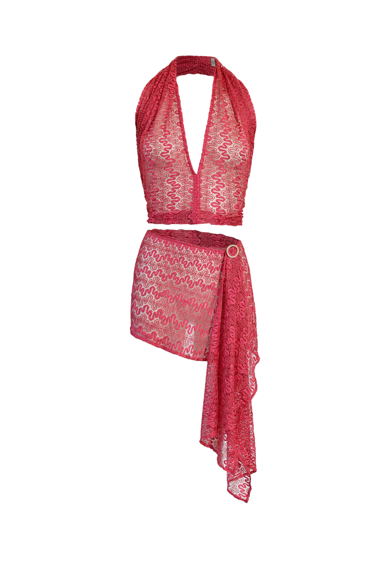 Knit Scarf Set / Top