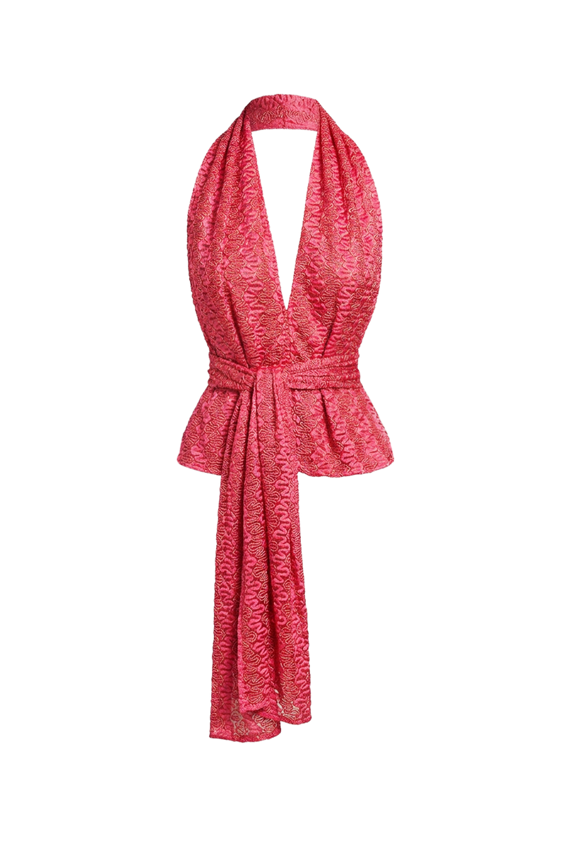 Knit Scarf Set / Top