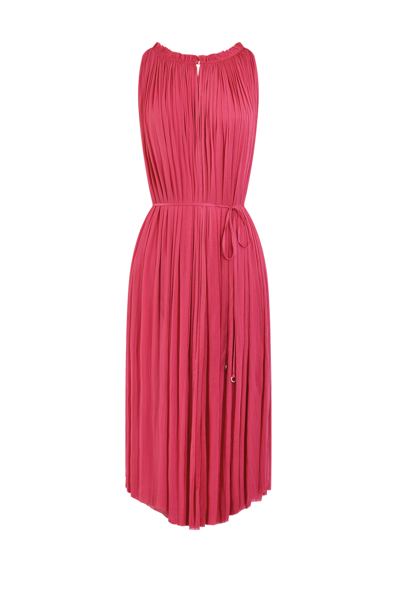 Silk Tulle Halter Dress