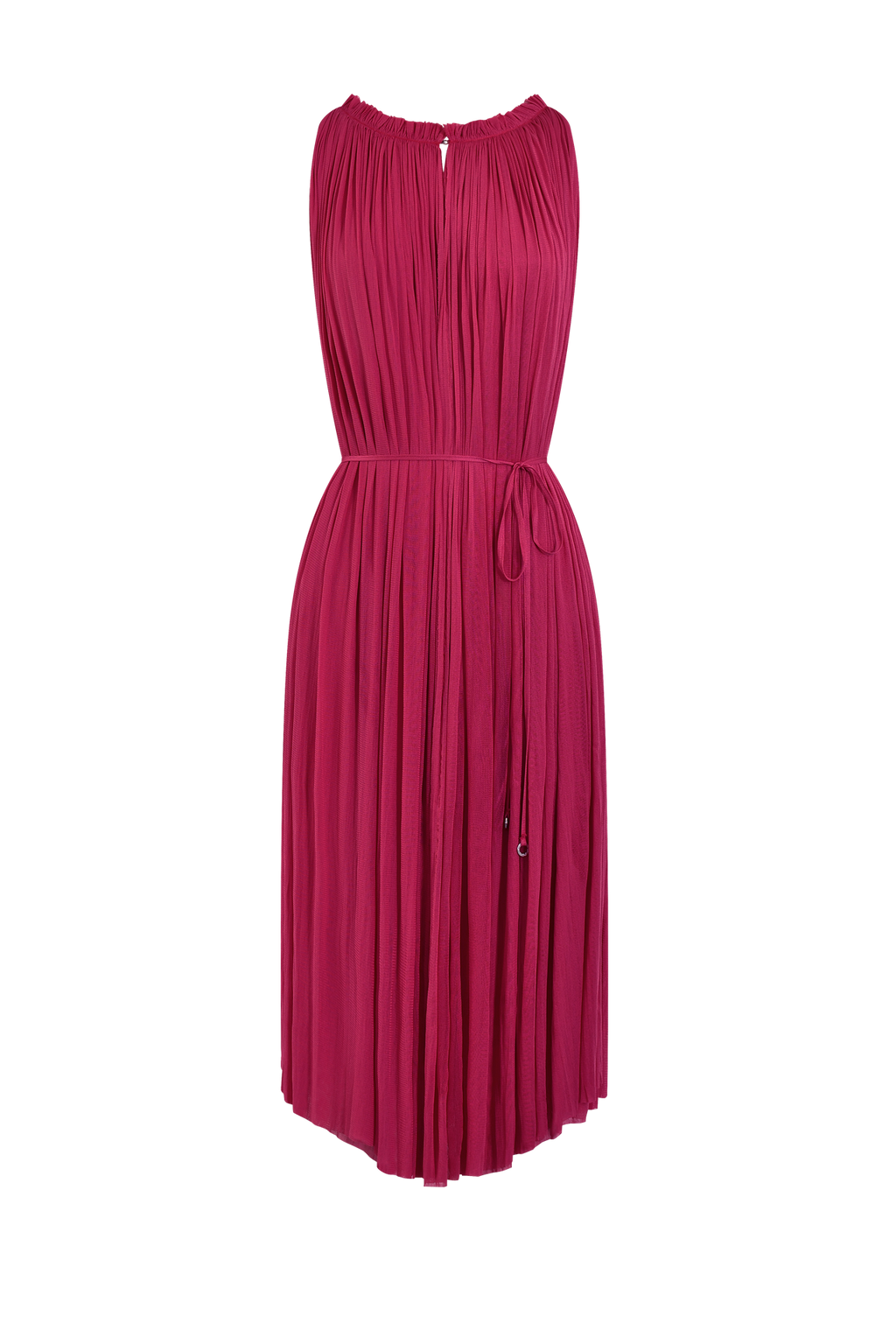 Silk Tulle Halter Dress