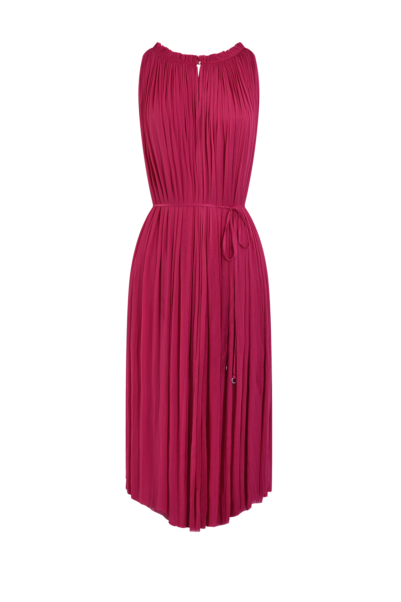 Silk Tulle Halter Dress