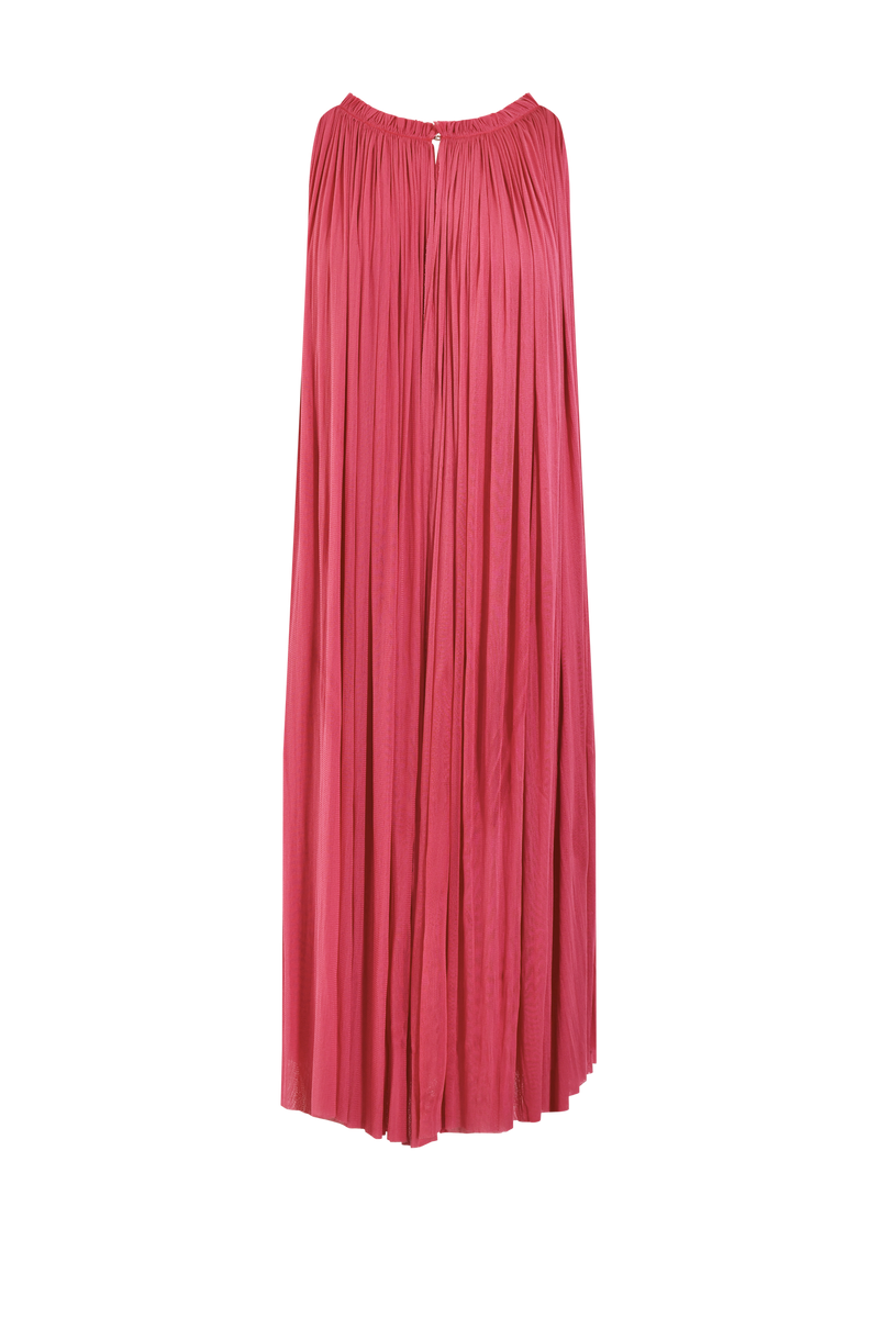 Silk Tulle Halter Dress