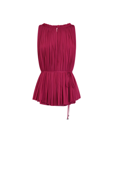 Pink Silk Tulle Halter Top, 100% Grade 6A mulberry silk tulle, HANNE BLOCH