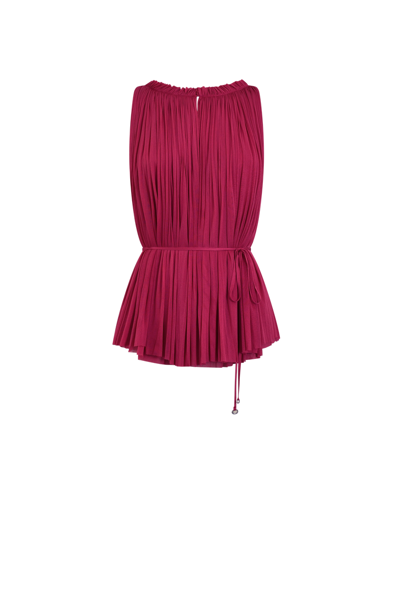 Silk Tulle Halter Top