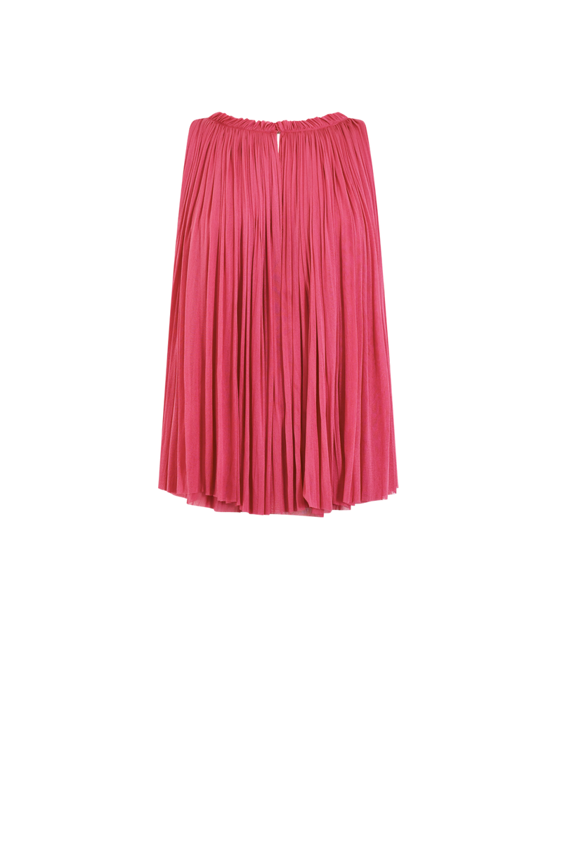 Silk Tulle Halter Top