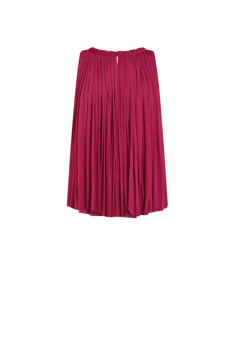 Silk Tulle Halter Top