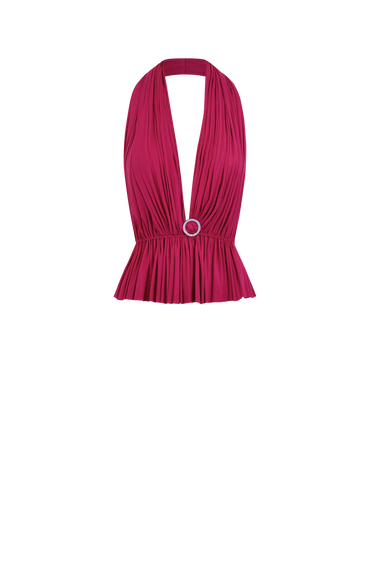 Pink Silk Tulle Top, 100% Grade 6A mulberry silk tulle, HANNE BLOCH