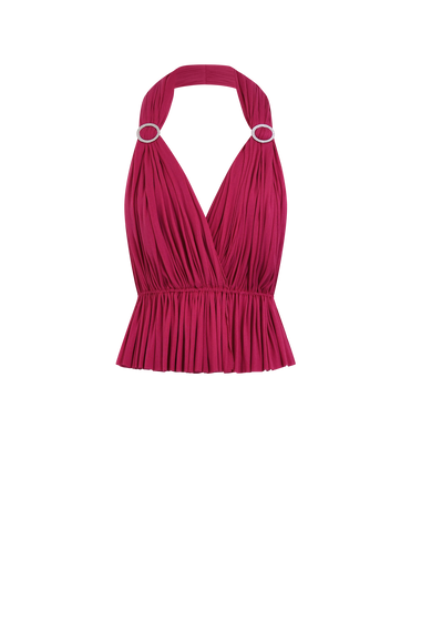Pink Silk Tulle Top, 100% Grade 6A mulberry silk tulle, image 5, HANNE BLOCH
