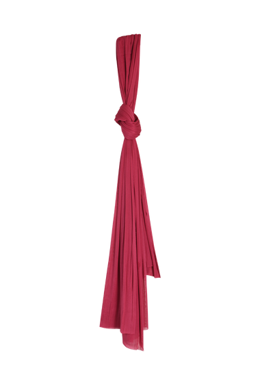 Pink Silk Tulle Scarf, raw-cut 100% Grade 6A mulberry silk tulle, HANNE BLOCH