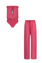 Silk Trousers Bandeau Set