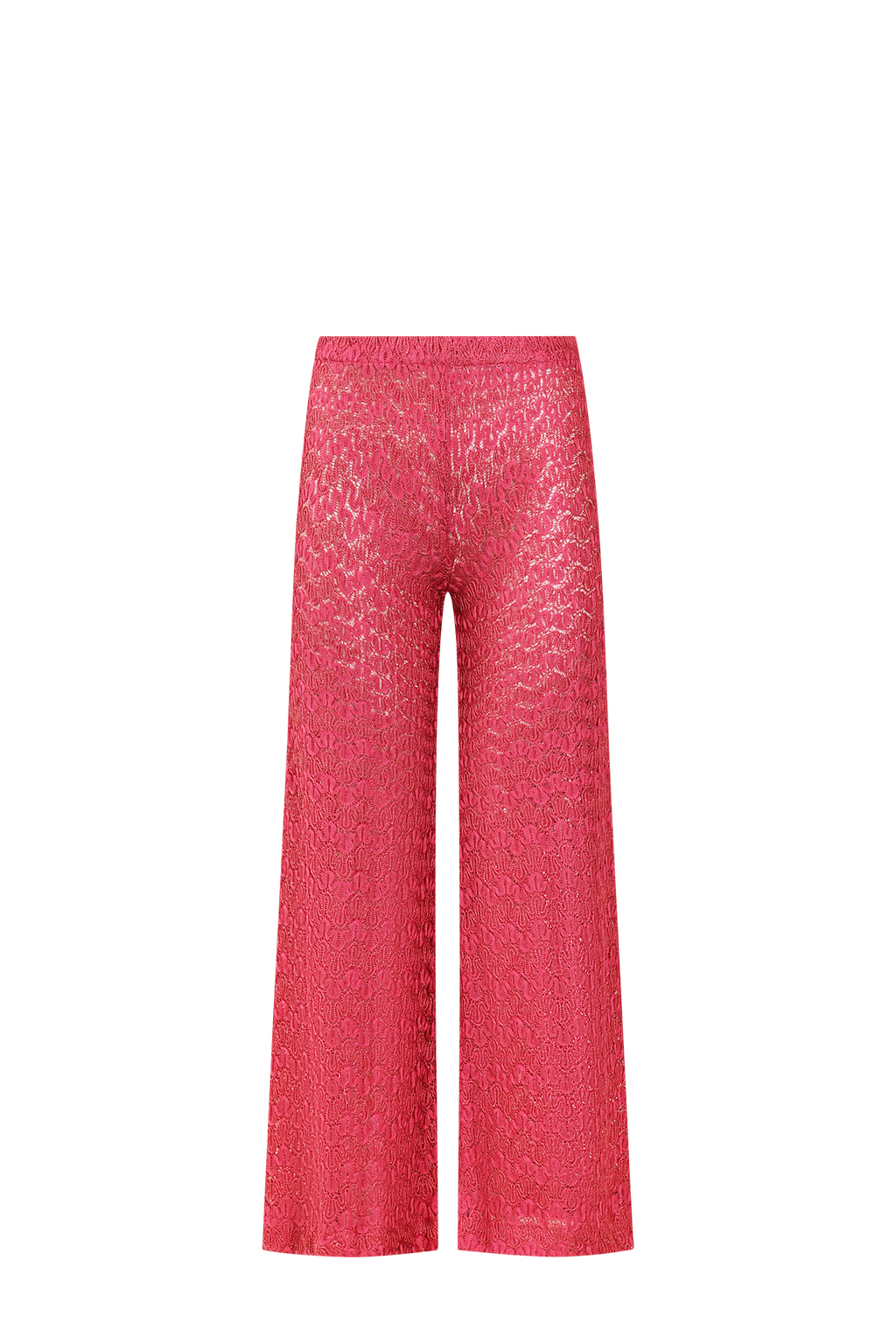 Pink Knit Trousers, Italian knit, HANNE BLOCH