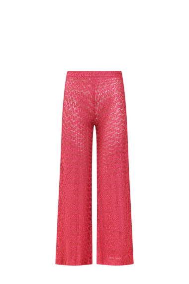 Pink Knit Trousers, Italian knit, HANNE BLOCH
