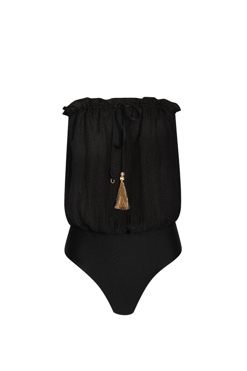 Bandeau Silk Swimsuit