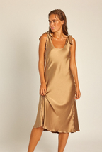 Bronze Midi Dress