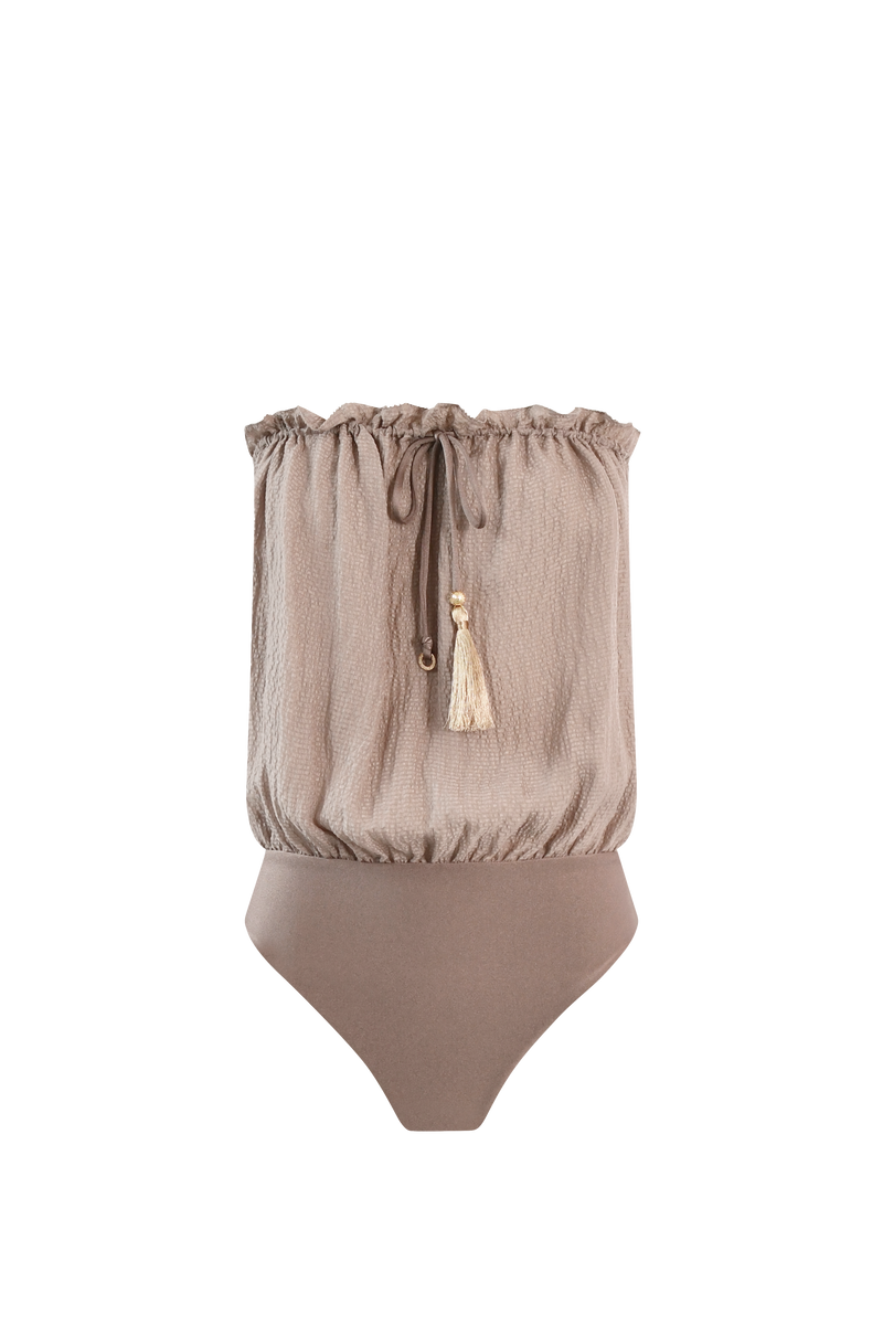 Bandeau Silk Swimsuit