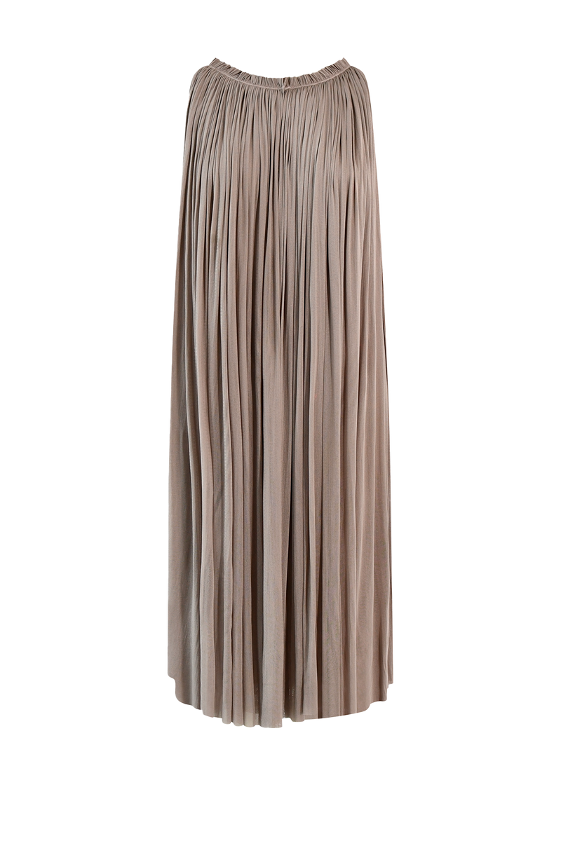 Silk Tulle Halter Dress