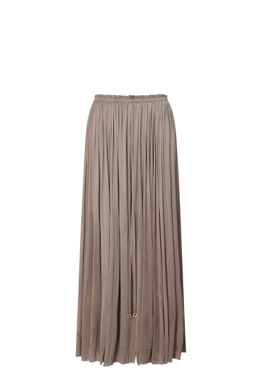 Taupe Silk Tulle Skirt, floor-length 100% Grade 6A mulberry silk tulle, HANNE BLOCH