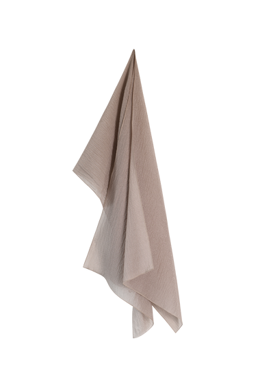Taupe Silk Scarf, 100% Grade 6A mulberry silk, HANNE BLOCH