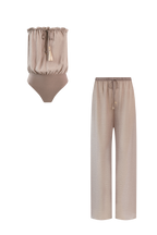 Silk Trousers Bandeau Set