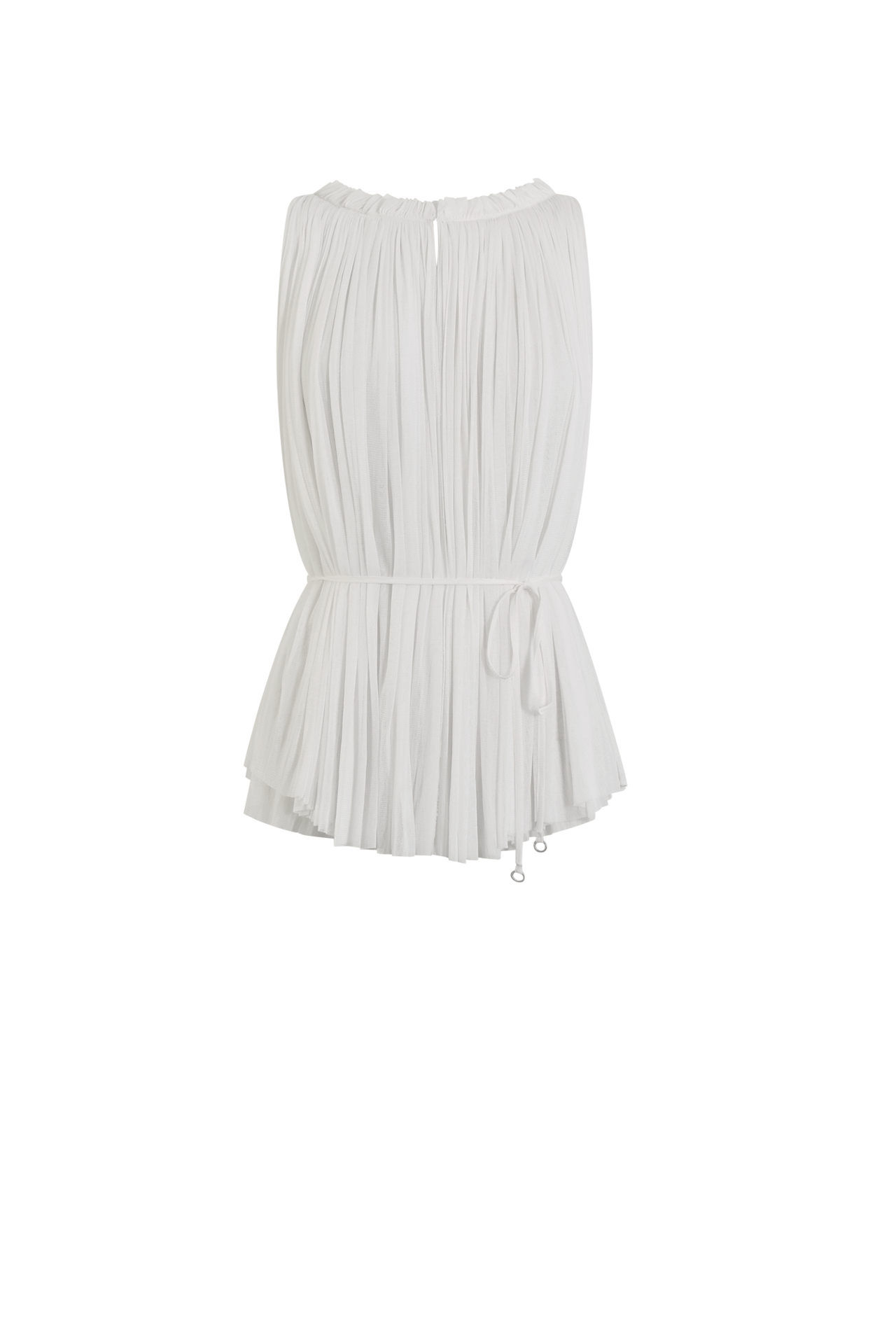 Silk Tulle Halter Top