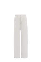 White Silk Trousers, wavy 100% Grade 6A mulberry silk, HANNE BLOCH