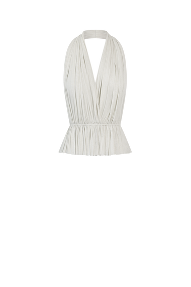 White Silk Tulle Top, 100% Grade 6A mulberry silk tulle, HANNE BLOCH