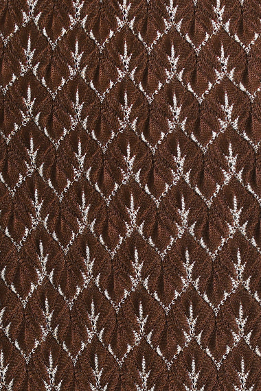 Brown Gold Knit Kaftan, one-size Italian knit, image 3, HANNE BLOCH