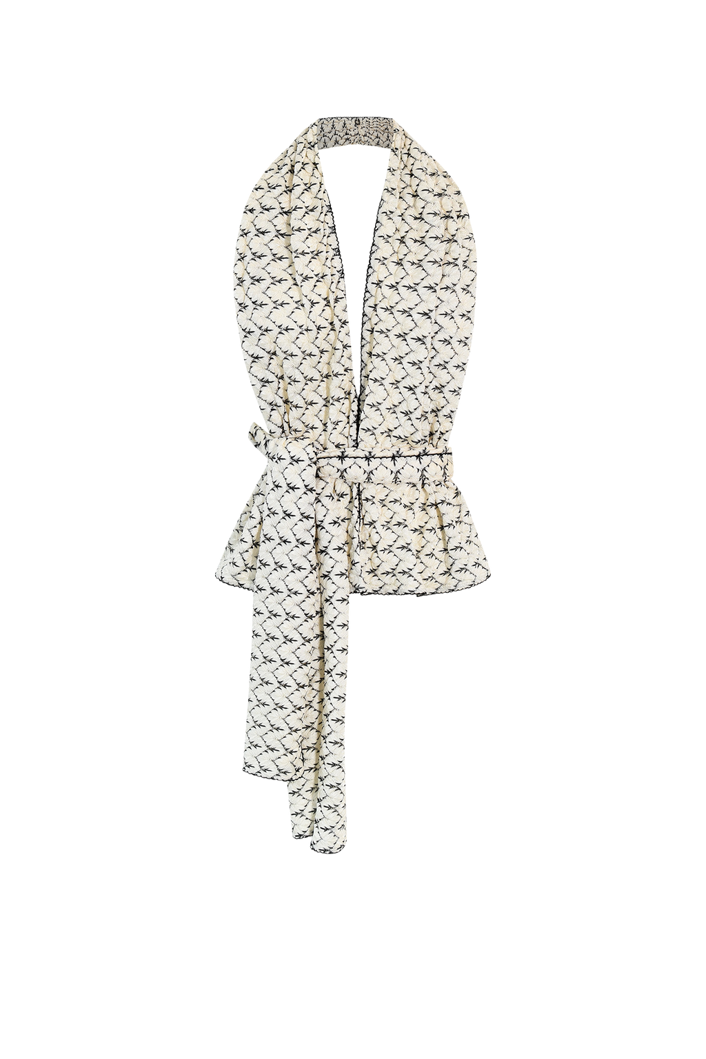 BW Knit Scarf Set   /   Top