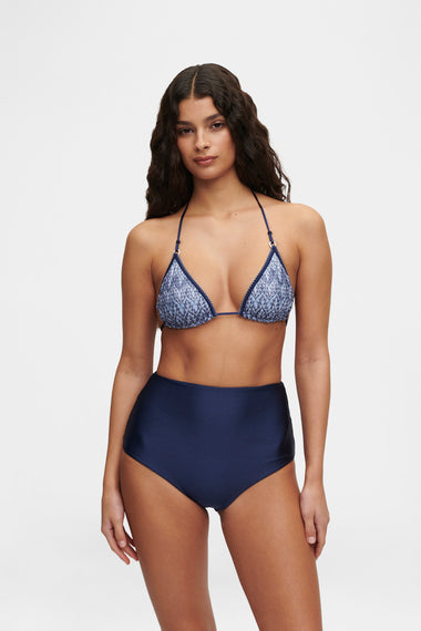 Ocean Blue High Brief swim bottom, HANNE BLOCH