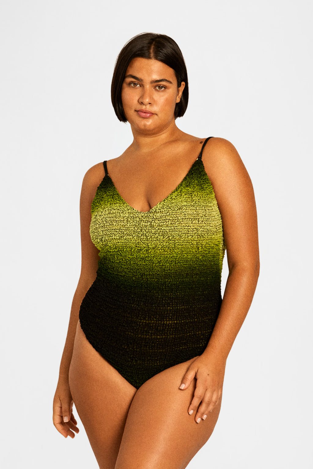 Lime Nido Silk Swimsuit