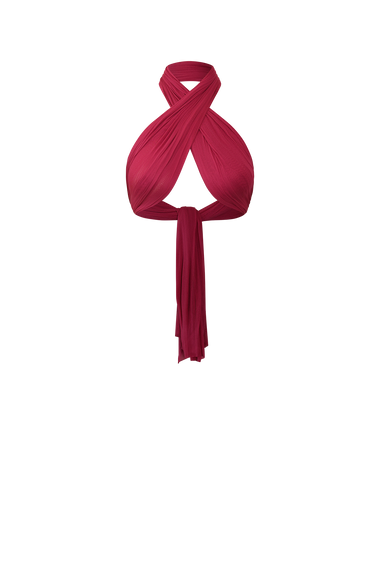 Pink Silk Tulle Scarf, raw-cut 100% Grade 6A mulberry silk tulle, image 4, HANNE BLOCH