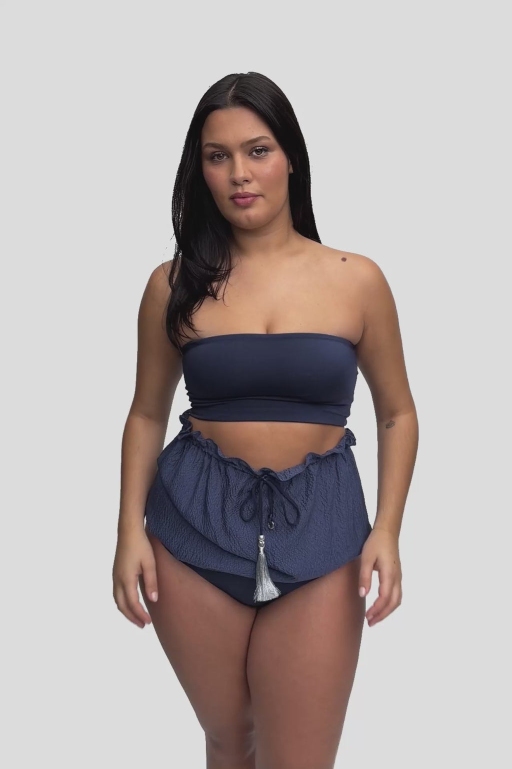 Bandeau Silk Swimsuit