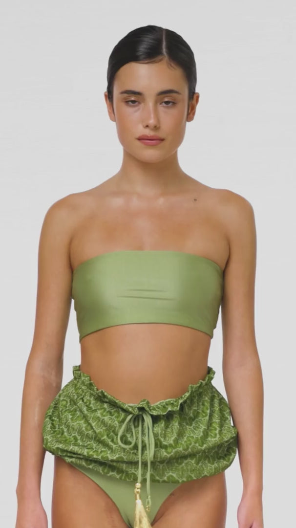 Cactus Knit Bandeau Swimsuit