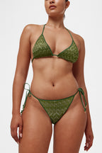 Cactus Knit Triangle Bikini