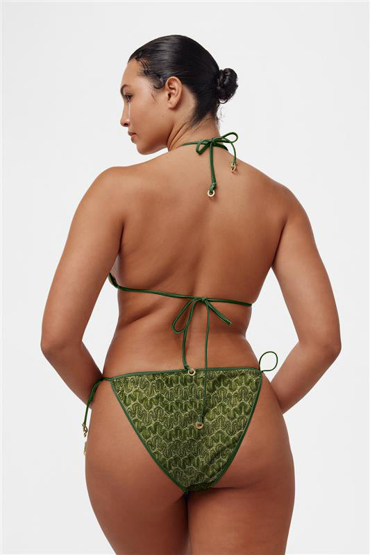 Cactus Knit Triangle Bikini