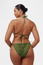 Cactus Knit Triangle Bikini