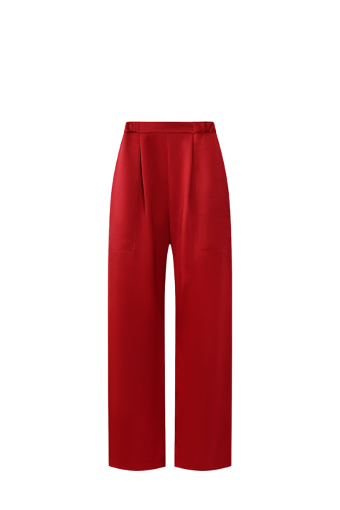 Red Satin Trousers