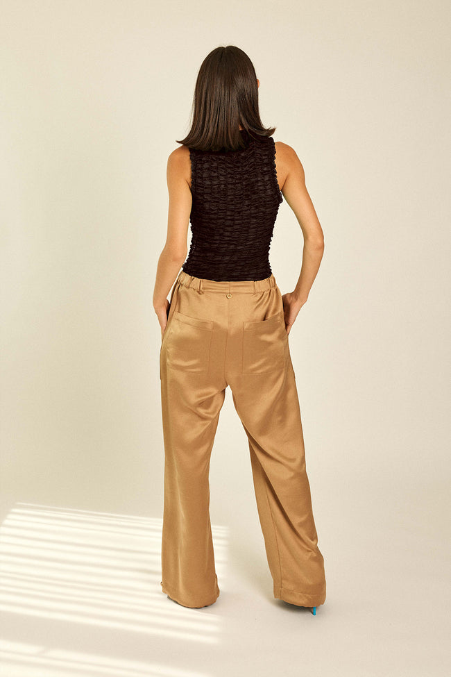 Bronze Satin Trousers