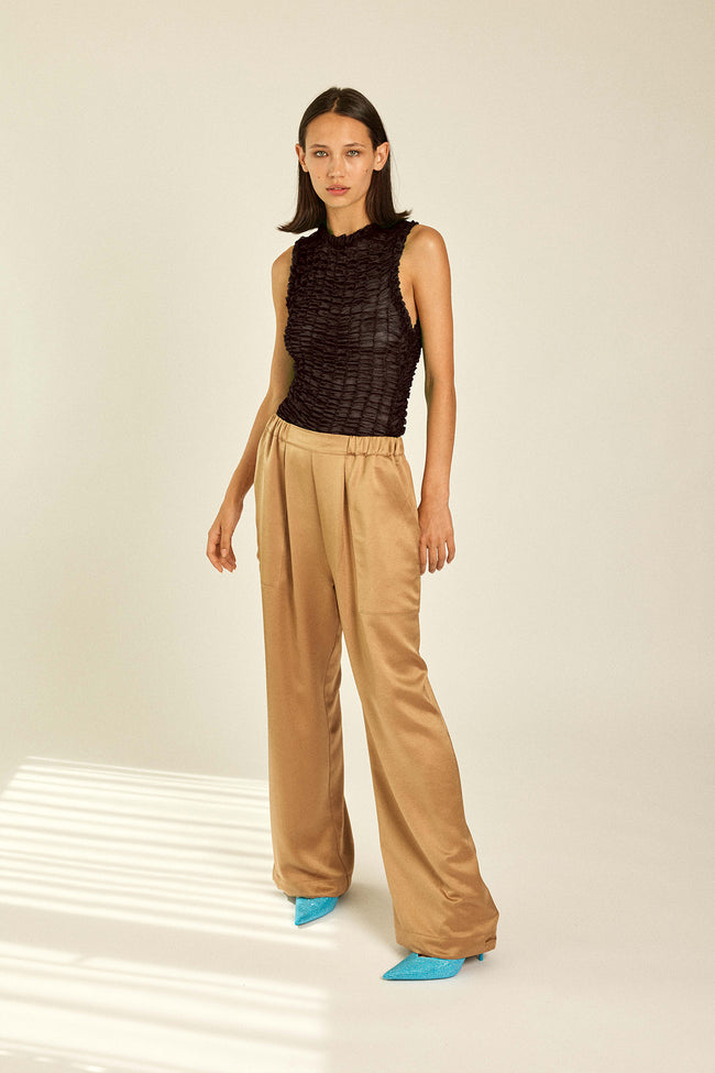 Bronze Satin Trousers