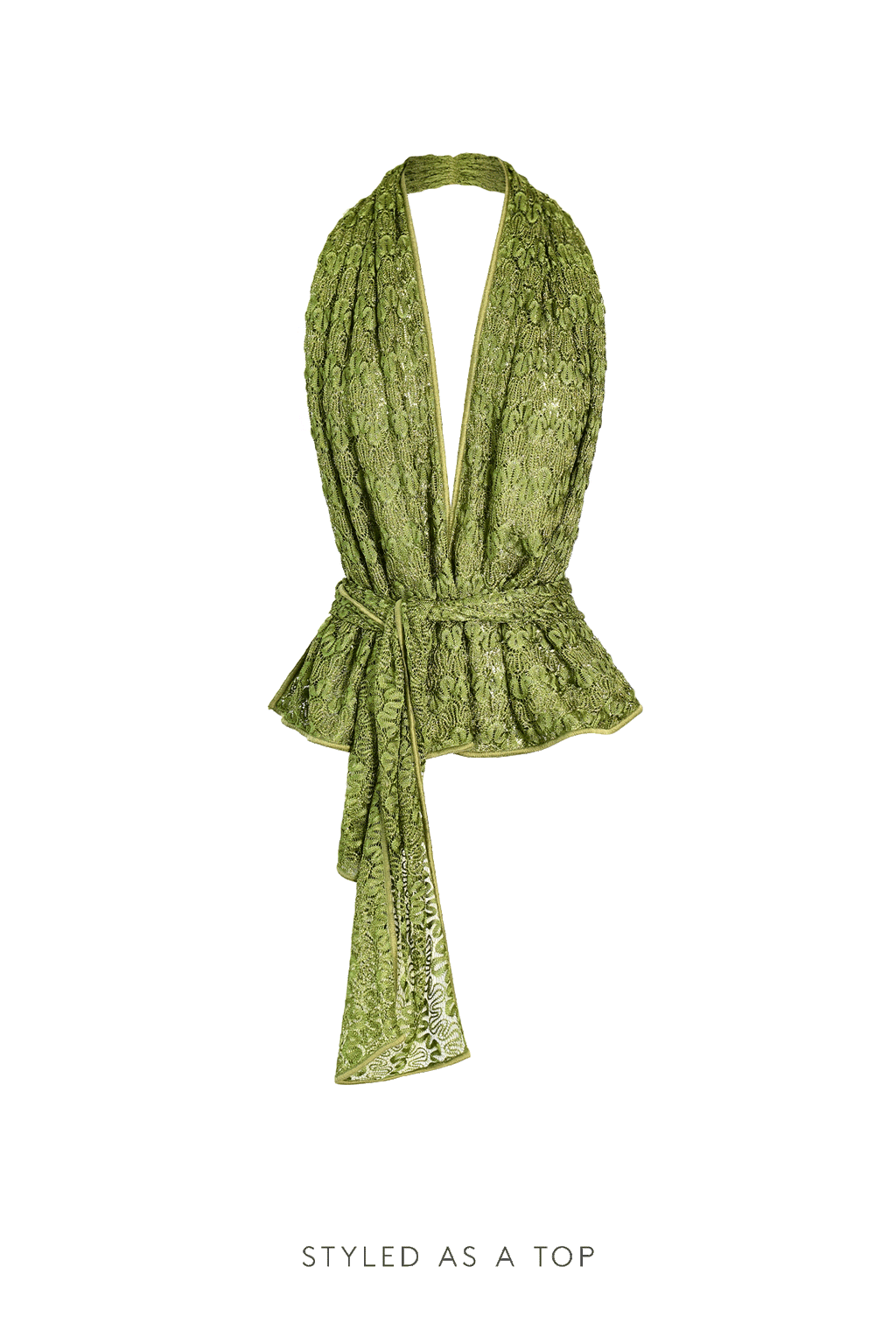 Cactus Knit Scarf Set   /   Top