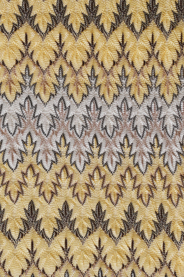 Yellow Knit Scarf Top, Italian knit with pins, image 3, HANNE BLOCH
