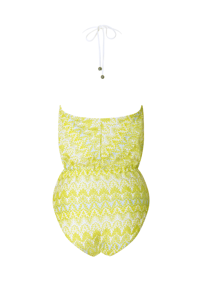 Acid Knit V-Swimsuit - Product - Hanne Bloch