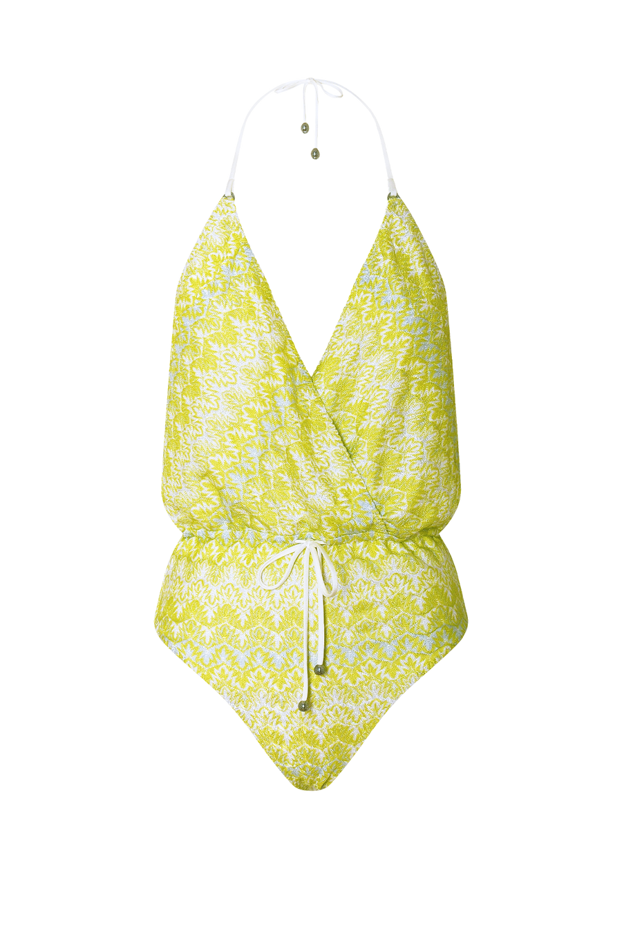 Acid Knit V-Swimsuit - Product - Hanne Bloch