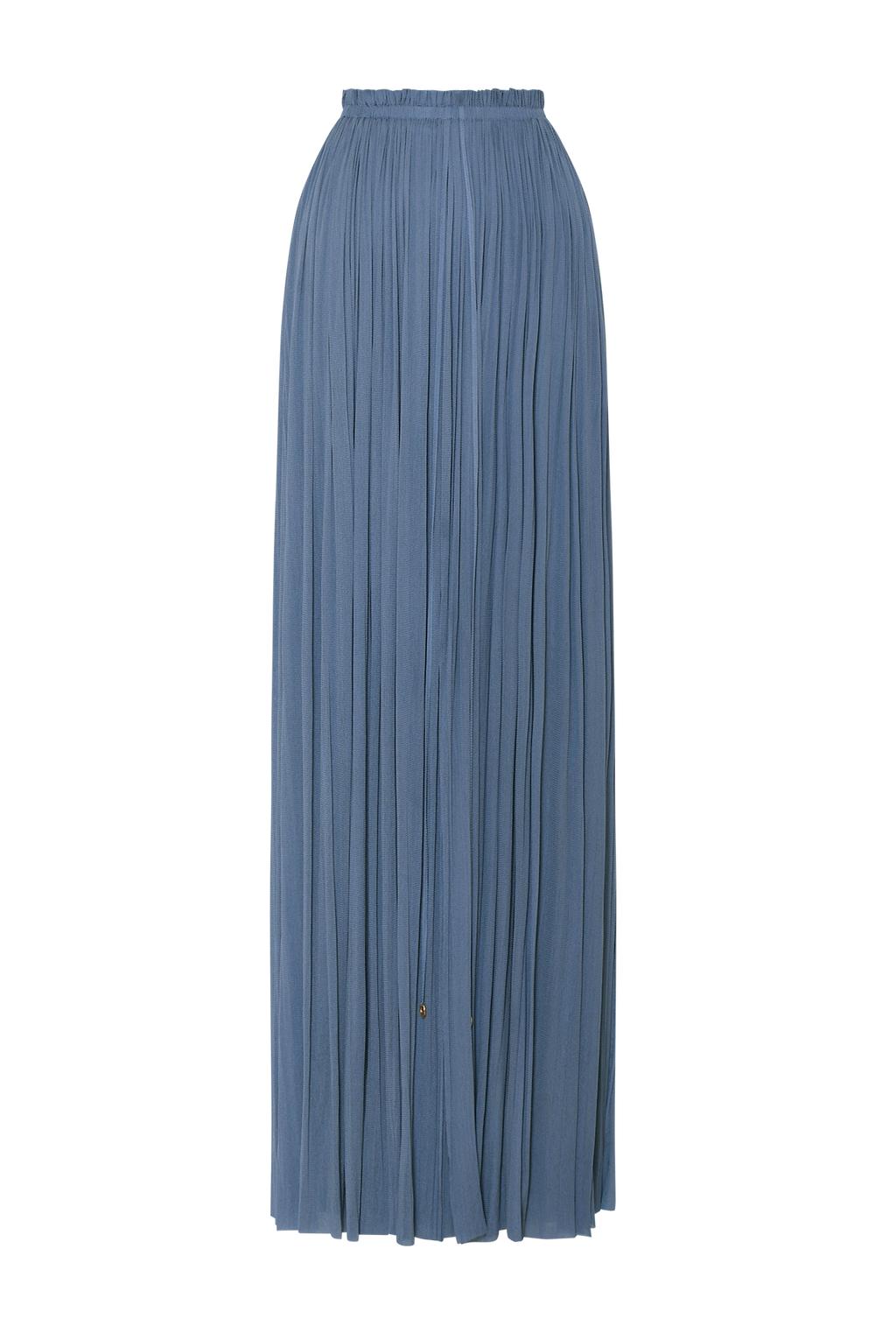 Blue Silk Tulle Skirt
