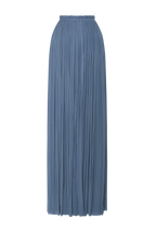 Blue Silk Tulle Skirt