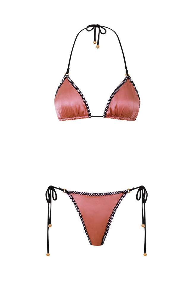 Satin Triangle Bikini